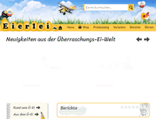 Tablet Screenshot of eierlei.de